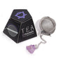 Raw Crystal Gemstone Tea Strainer - Amethyst Cluster - Luna Panther