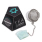 Raw Crystal Gemstone Tea Strainer - Aquamarine - Luna Panther