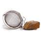 Raw Crystal Gemstone Tea Strainer - Gold Tigers Eye - Luna Panther