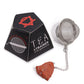 Raw Crystal Gemstone Tea Strainer - Red Jasper - Luna Panther