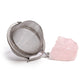Raw Crystal Gemstone Tea Strainer - Rose Quartz - Luna Panther
