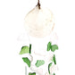 Recycled Glass Wind Chime - Copis & Glass Drop - Green & White Glass - Luna Panther