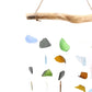 Recycled Glass Wind Chime - Simple Hanging Five Strings - Multi - Luna Panther