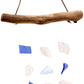 Recycled Glass Wind Chime - Three Drop - Blue & White - Luna Panther