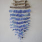 Recycled Glass Wind Chime - Three Stick - All Blues - Luna Panther