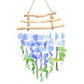 Recycled Glass Wind Chime - Three Stick - Blue & Green - Luna Panther