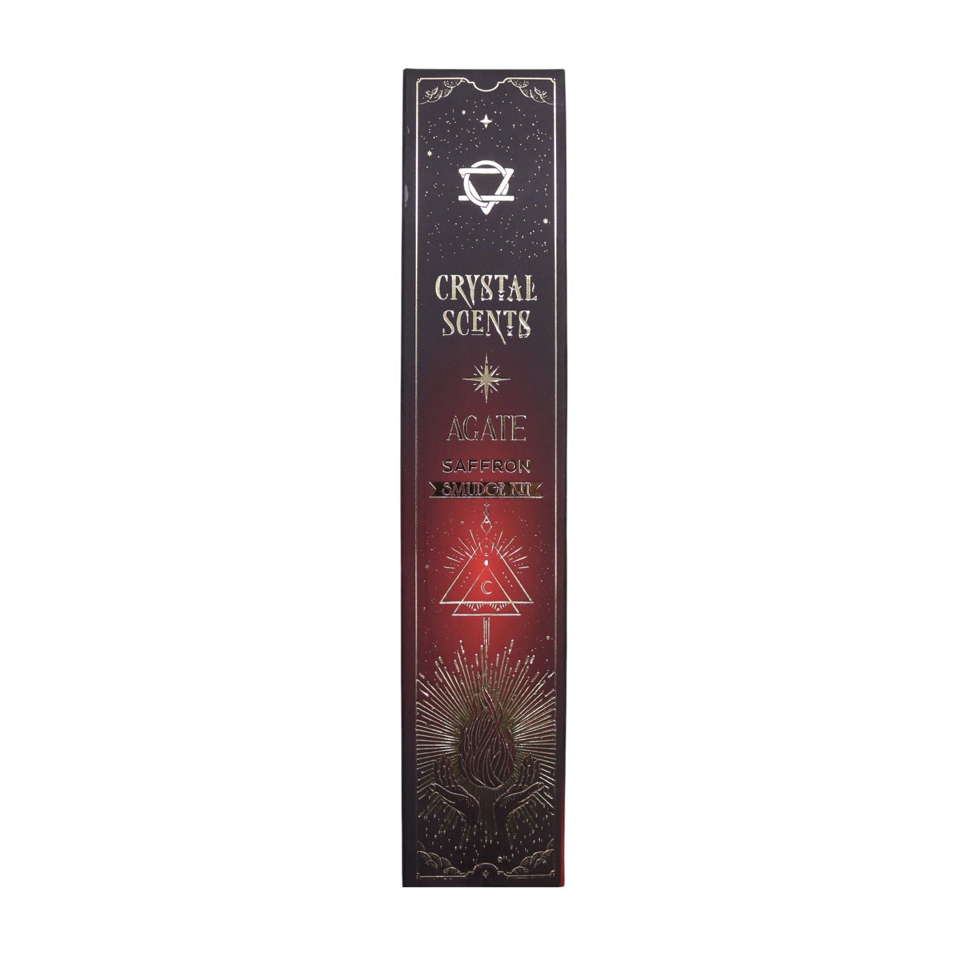 Red Agate Crystal Scents Smudge Incense - Saffron - Luna Panther