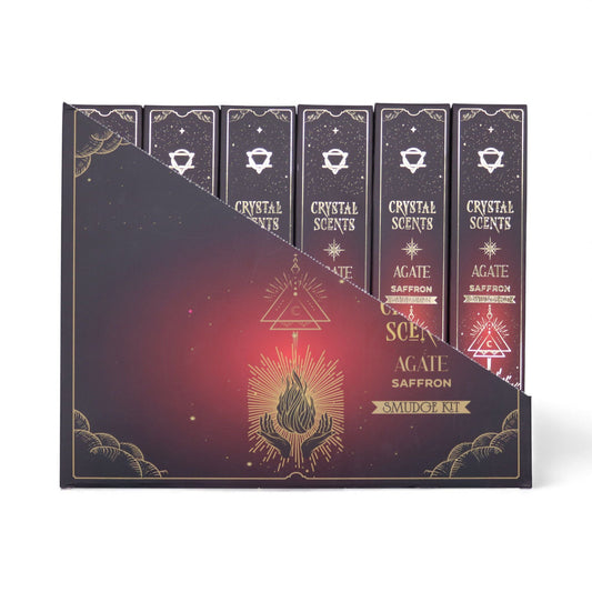 Red Agate Crystal Scents Smudge Incense - Saffron - Luna Panther alternate view