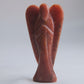 Red Aventurine Angel Carving 48g 80mm - Luna Panther