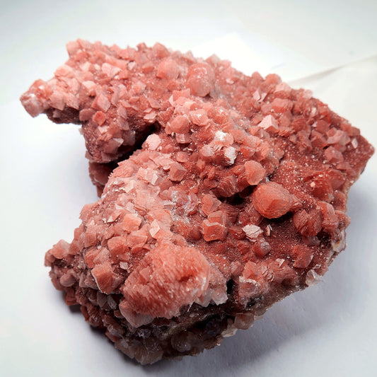 Red Calcite Crystal Cluster on Matrix - 1659g - Luna Panther alternate view