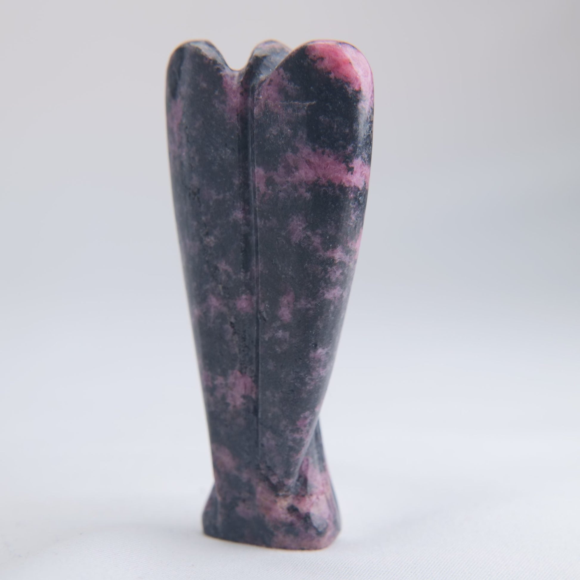 Rhodonite Angel Carving 69g 80mm - Luna Panther