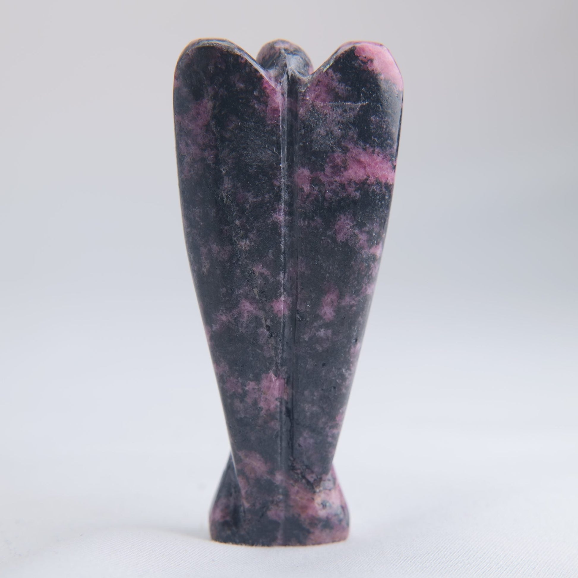 Rhodonite Angel Carving 69g 80mm - Luna Panther
