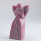 Rhodonite Angel Carving 72g 70mm - Luna Panther