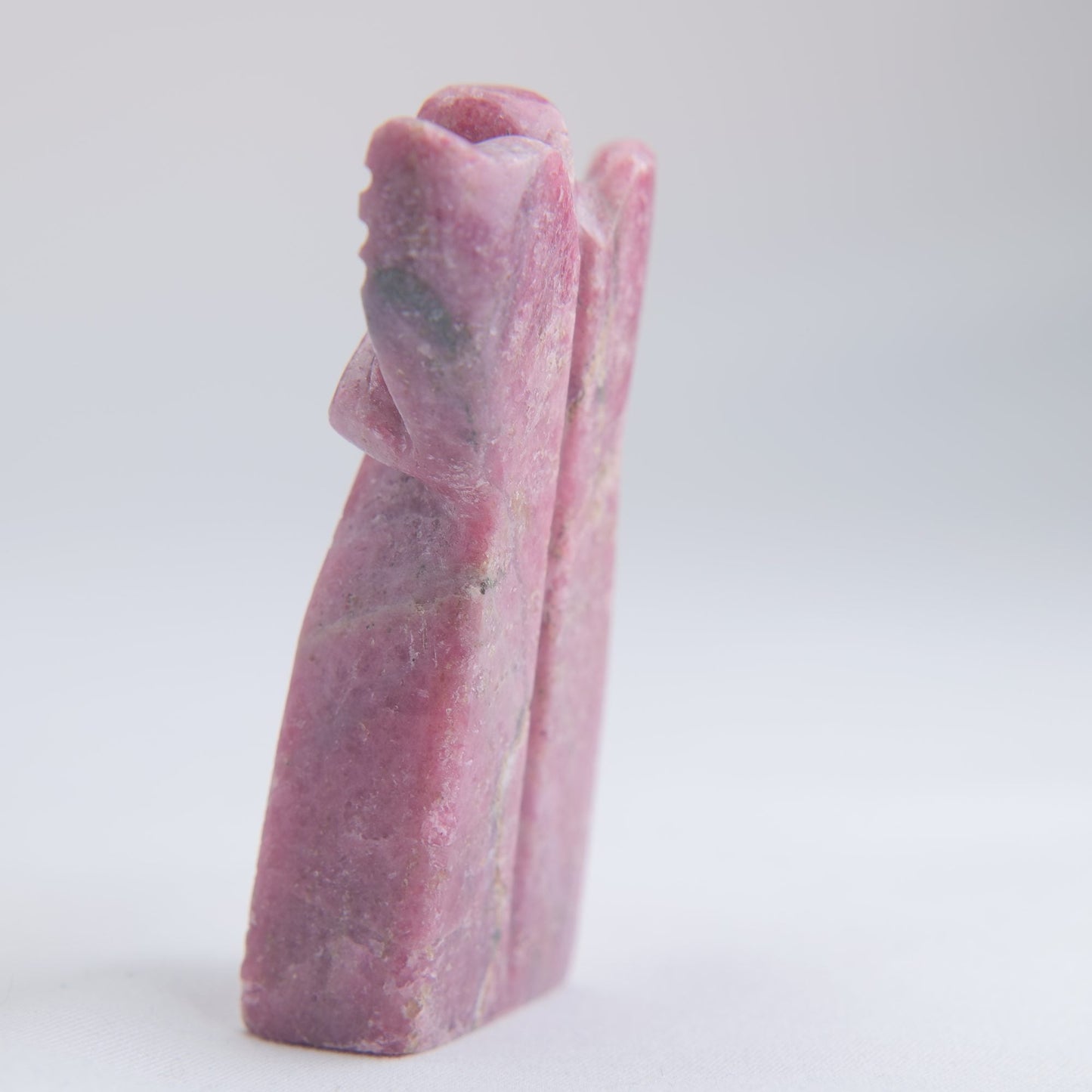 Rhodonite Angel Carving 72g 70mm - Luna Panther