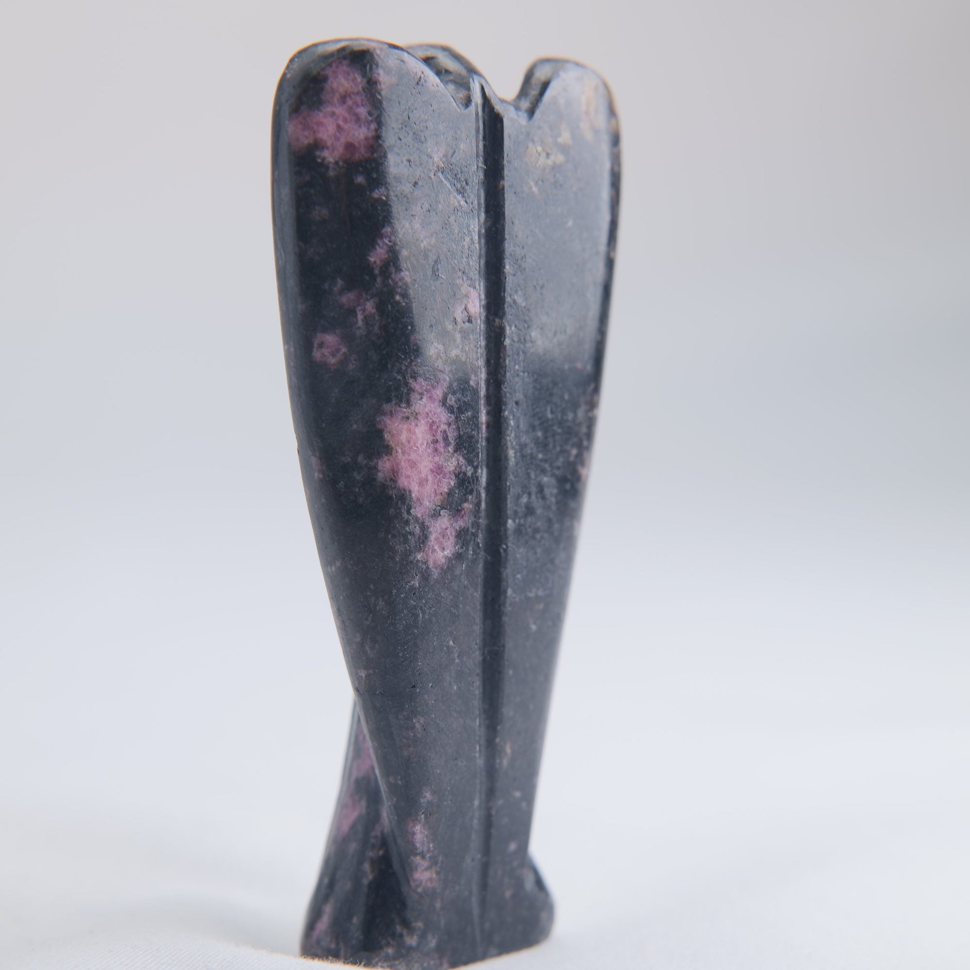 Rhodonite Angel Carving 74g 80mm - Luna Panther