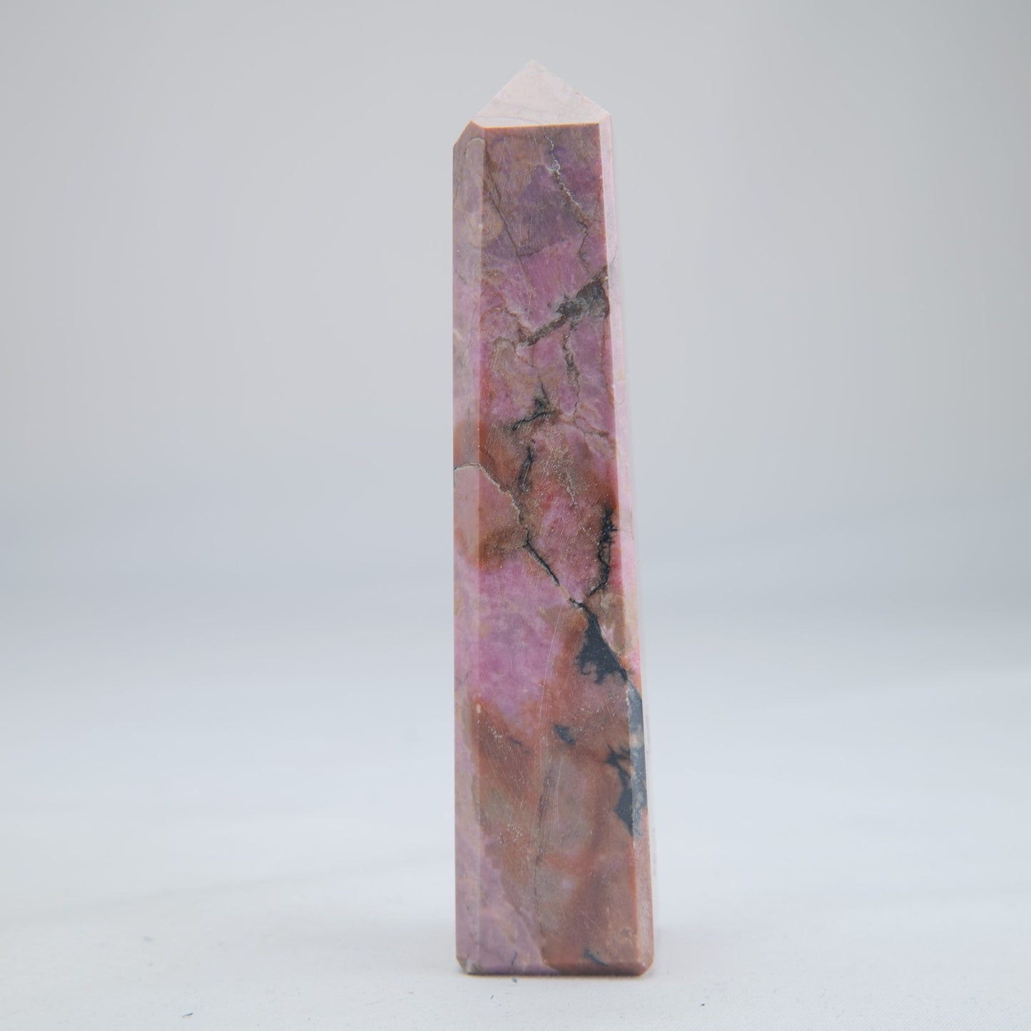 Rhodonite Crystal Tower 188g - Luna Panther
