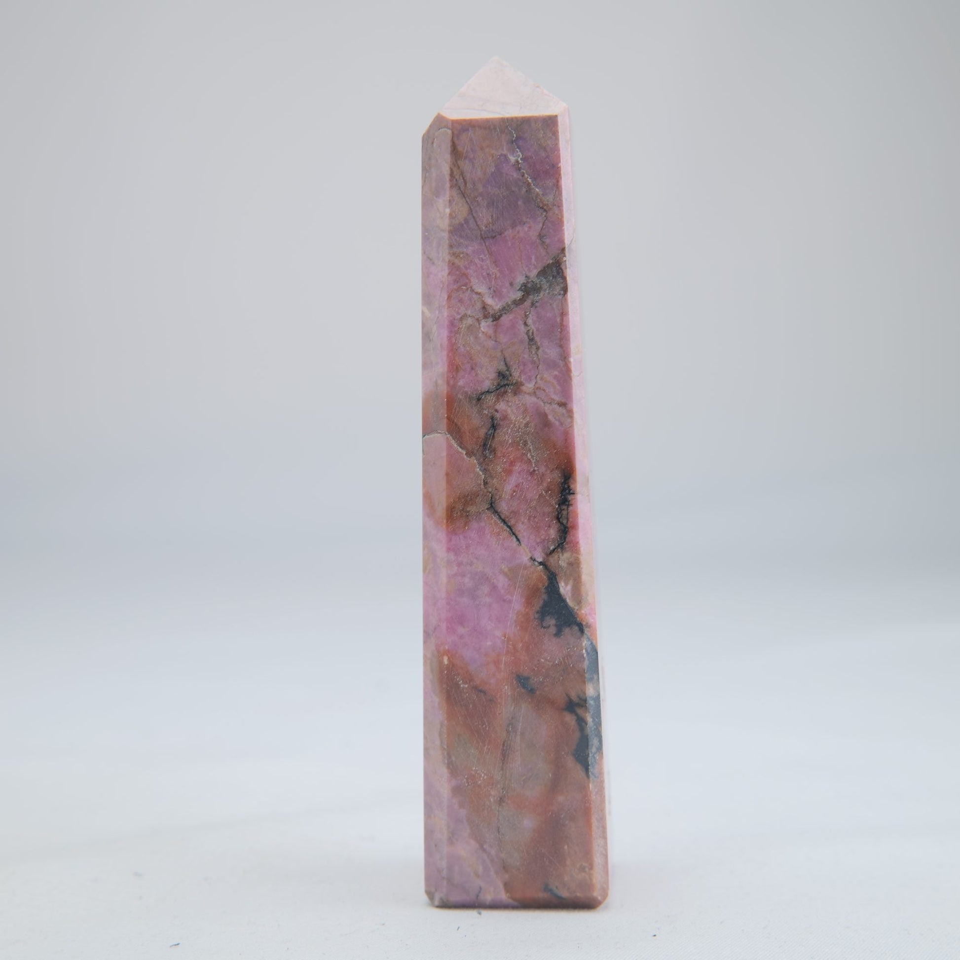 Rhodonite Crystal Tower 188g - Luna Panther