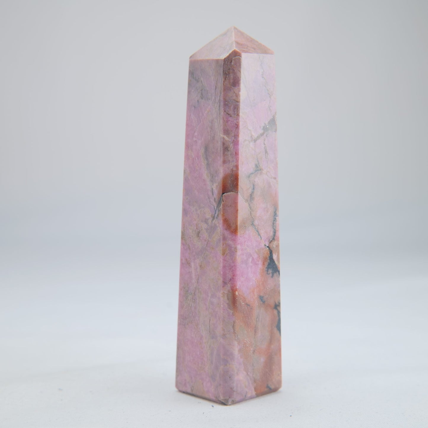 Rhodonite Crystal Tower 188g - Luna Panther