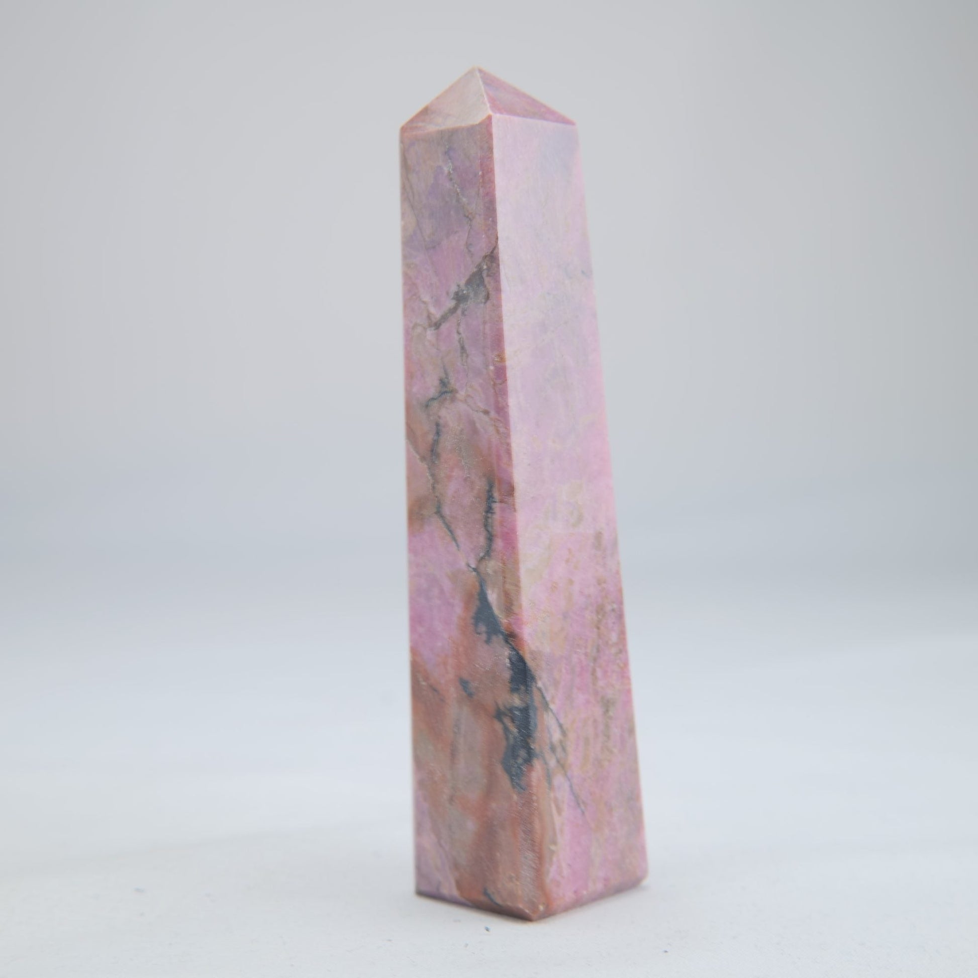 Rhodonite Crystal Tower 188g - Luna Panther