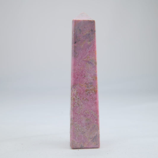 Rhodonite Crystal Tower 188g - Luna Panther