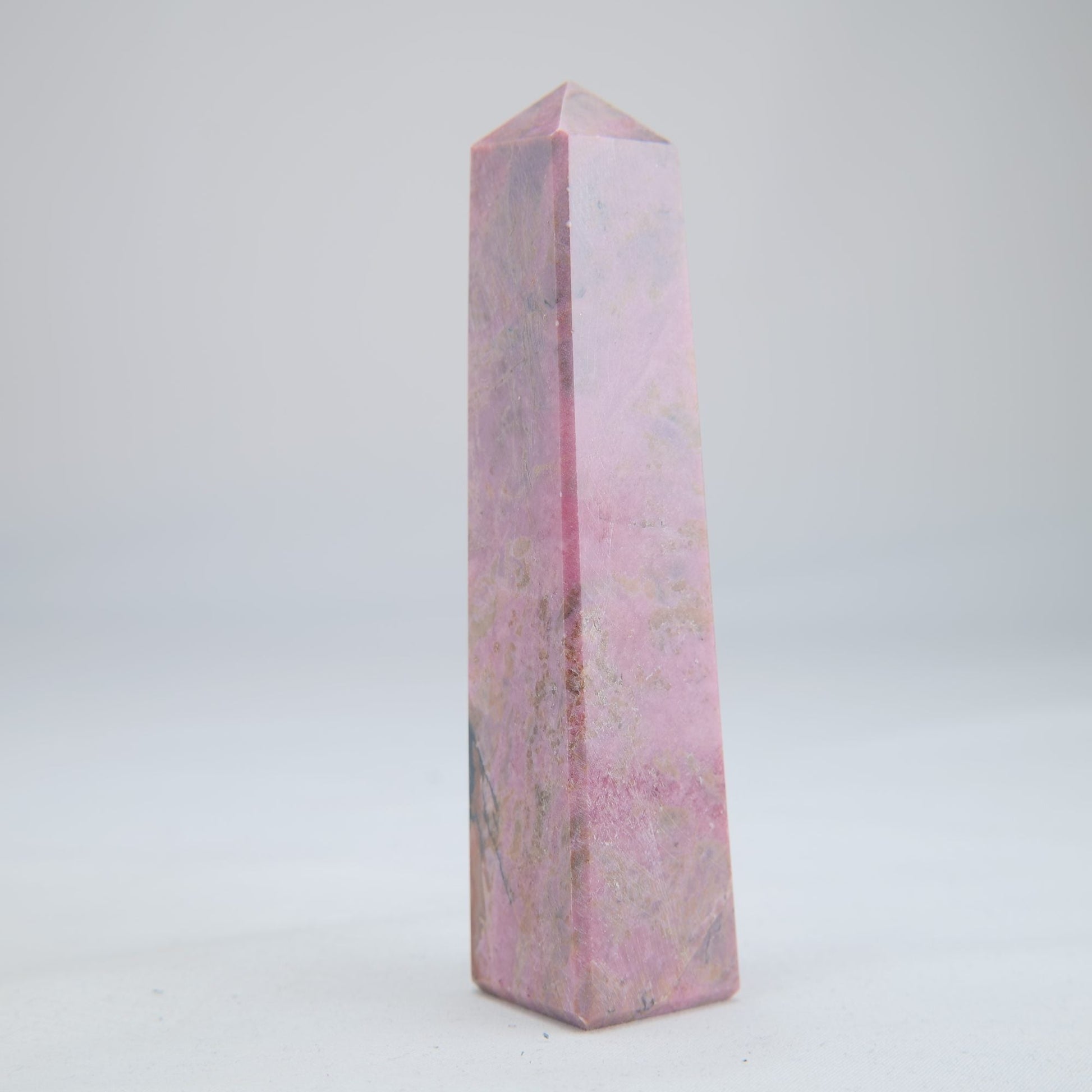 Rhodonite Crystal Tower 188g - Luna Panther