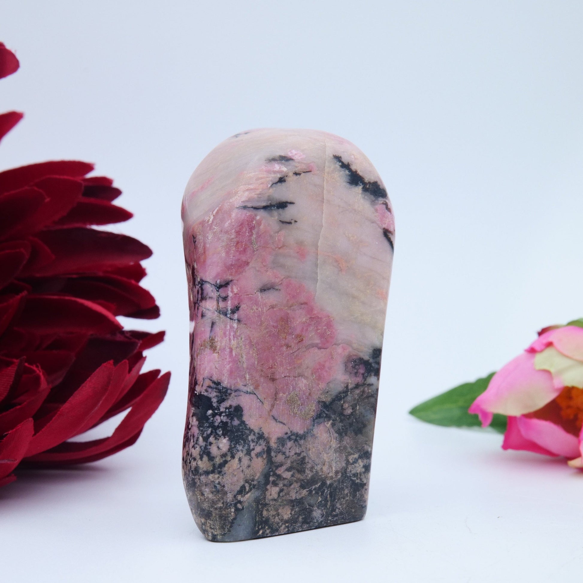 Rhodonite Freeform — Pakistan, 266 g (81 mm) - Luna Panther
