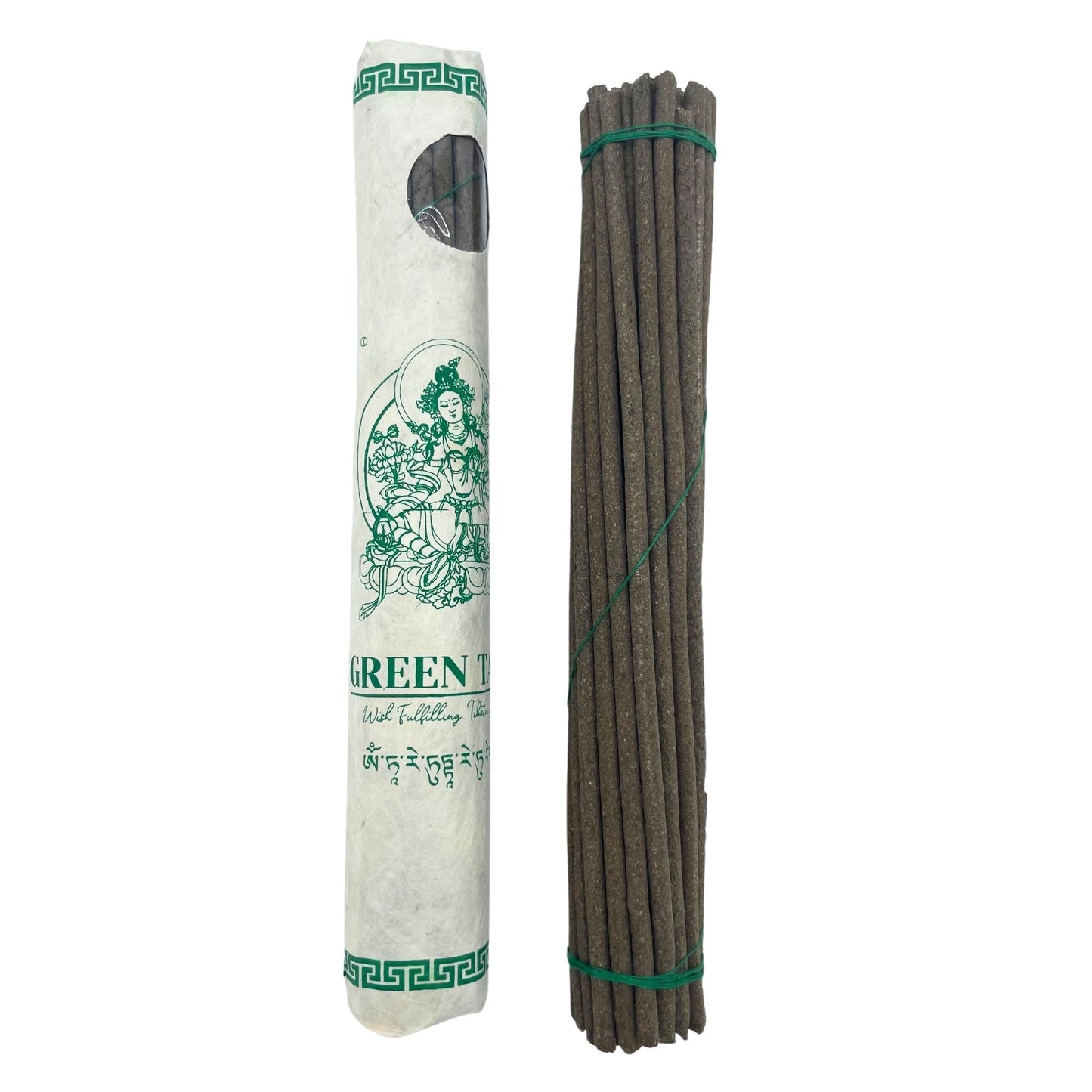 Rolled Pack of 30 Premium Tibetan Incense - Green Tara - Luna Panther