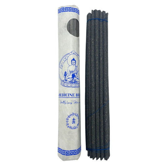 Rolled Pack of 30 Premium Tibetan Incense - Medicine Buddha - Luna Panther