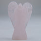 Rose Quartz Angel Carving 26g 50mm - Luna Panther
