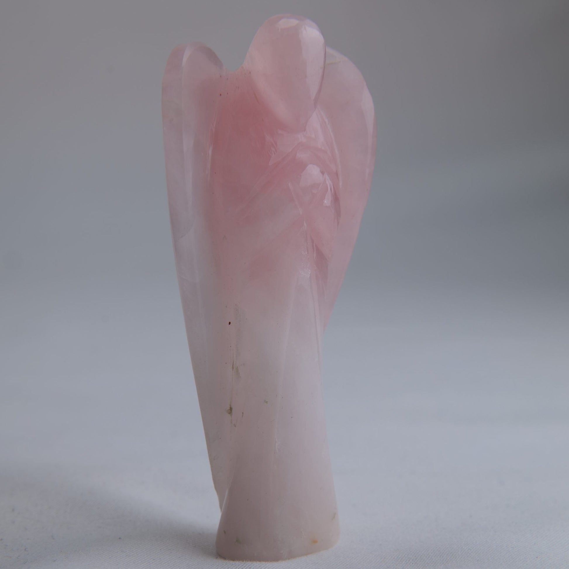 Rose Quartz Angel Carving 60g 80mm - Luna Panther