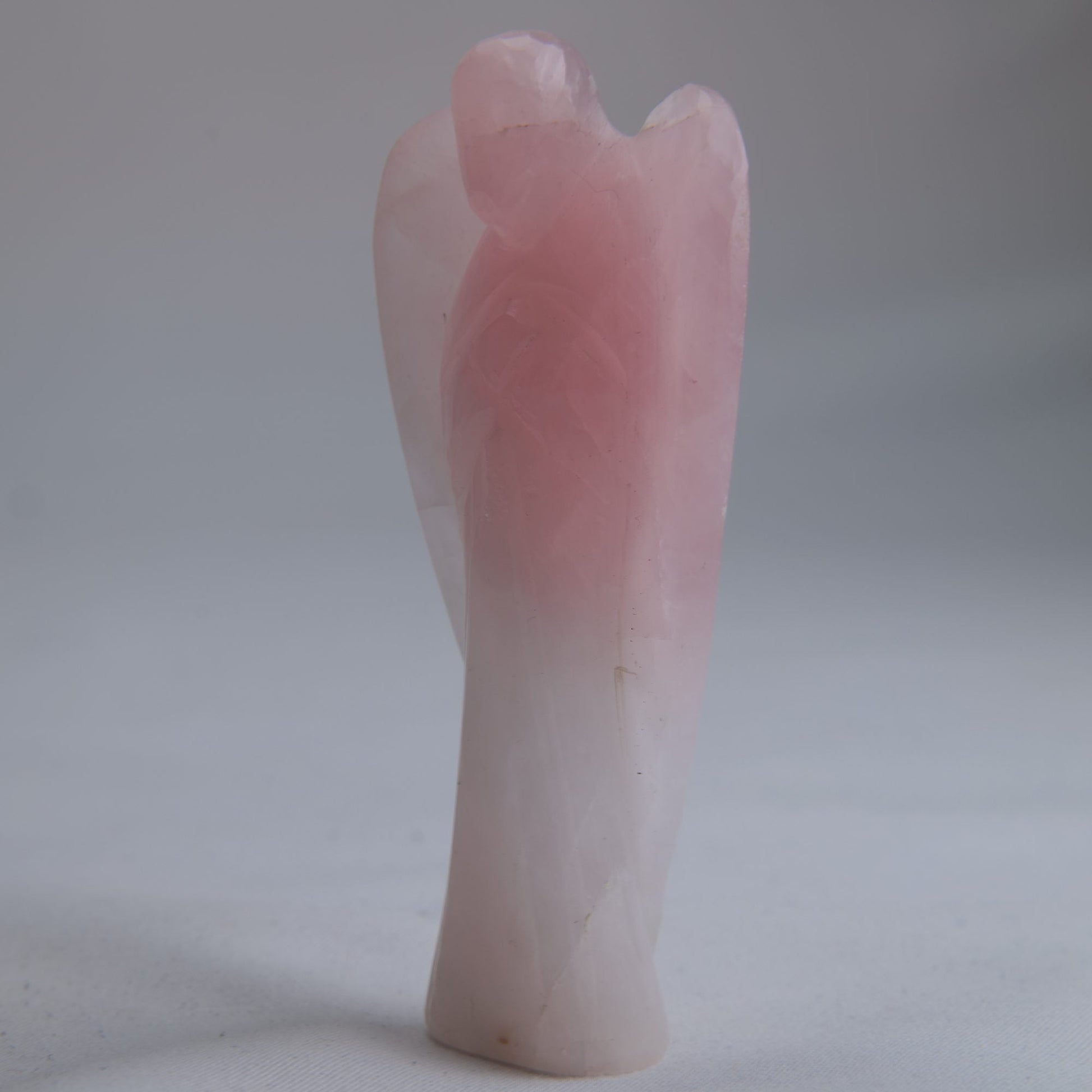 Rose Quartz Angel Carving 60g 80mm - Luna Panther