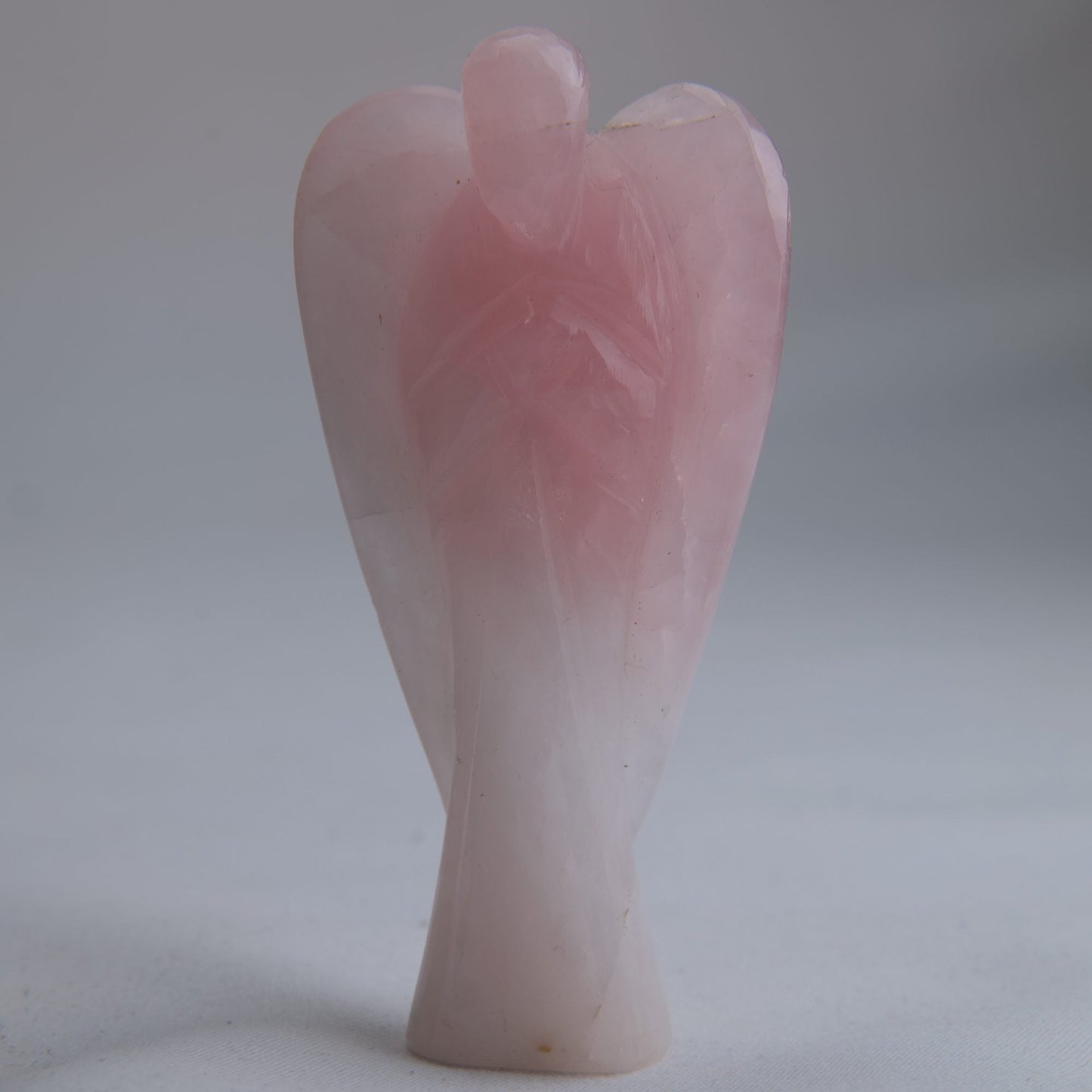 Rose Quartz Angel Carving 60g 80mm - Luna Panther