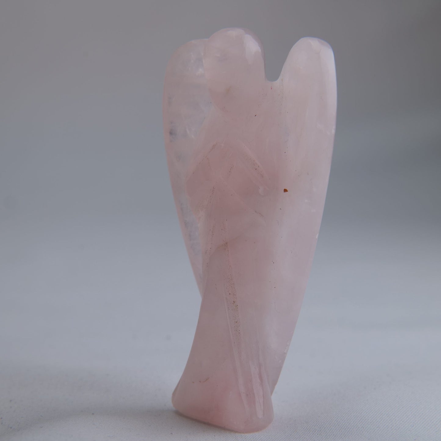 Rose Quartz Angel Carving 64g 80mm - Luna Panther