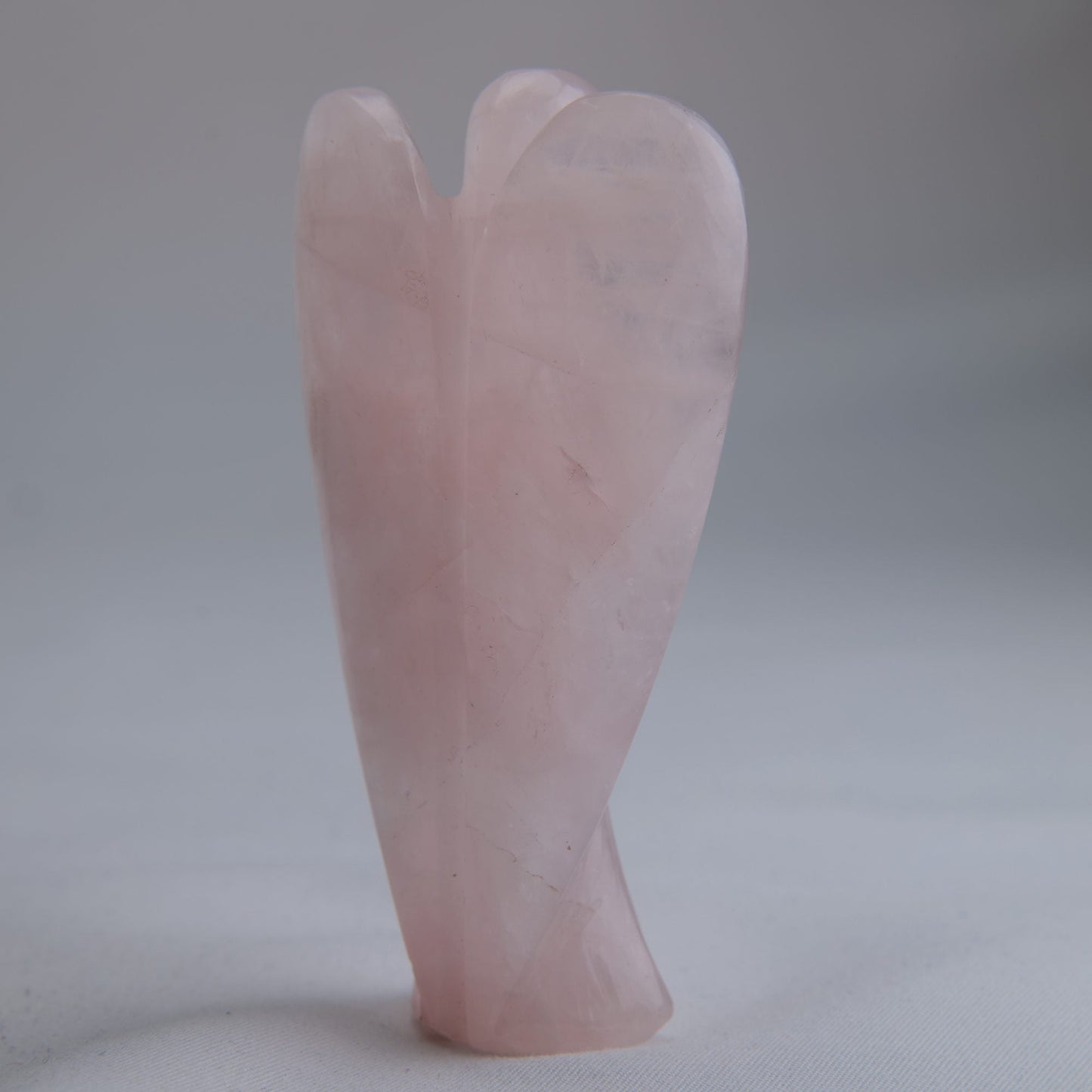 Rose Quartz Angel Carving 64g 80mm - Luna Panther
