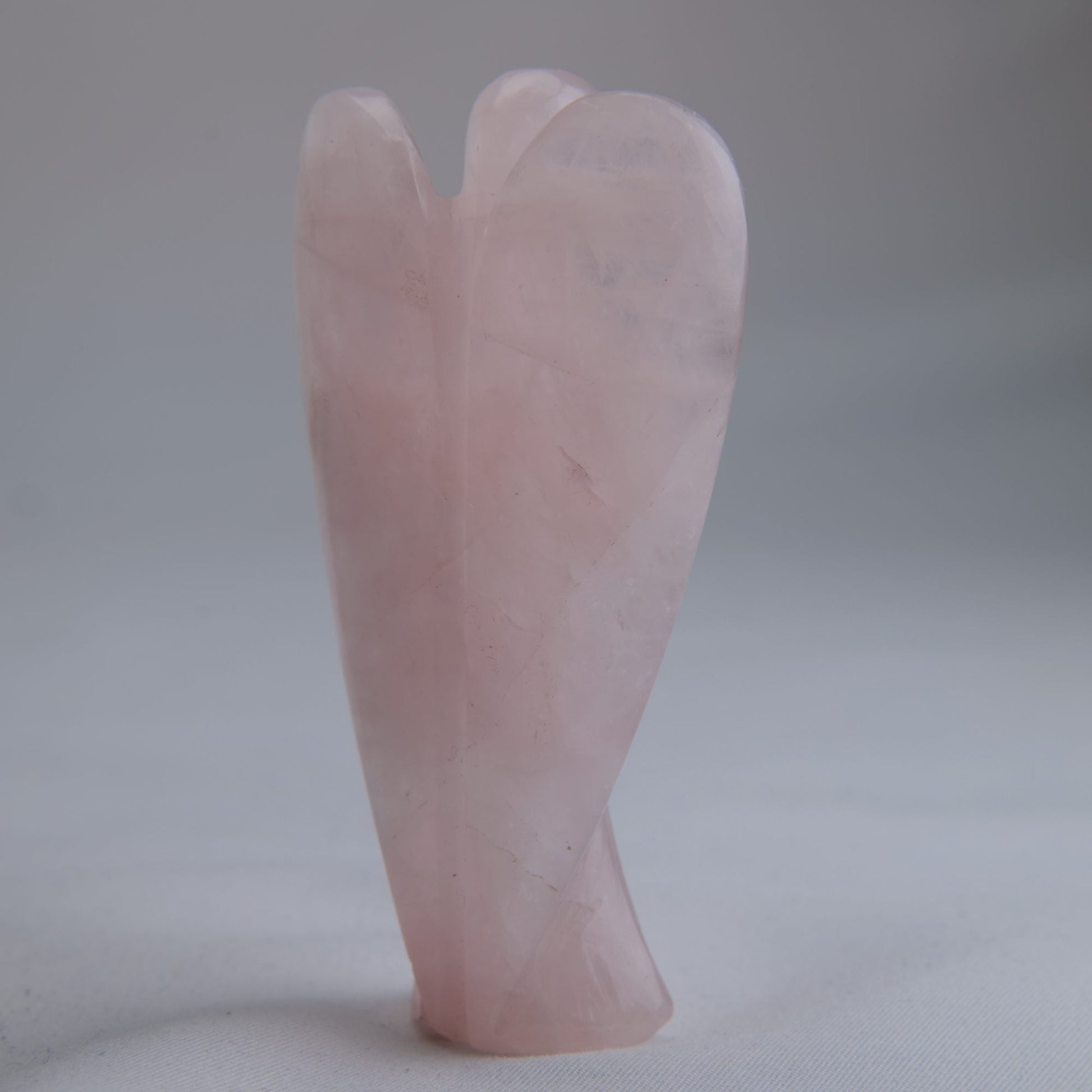 Rose Quartz Angel Carving 64g 80mm - Luna Panther