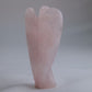 Rose Quartz Angel Carving 64g 80mm - Luna Panther