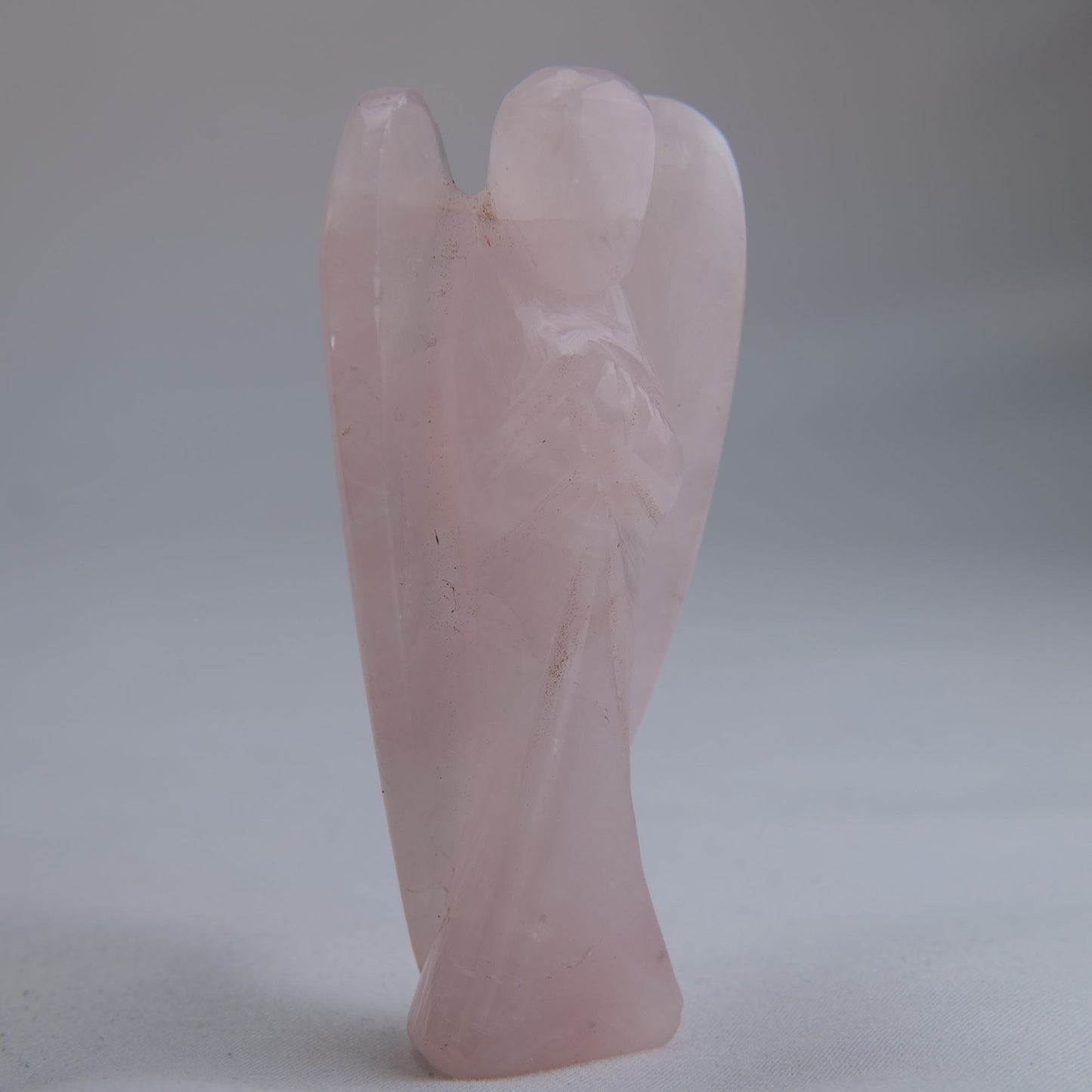 Rose Quartz Angel Carving 64g 80mm - Luna Panther
