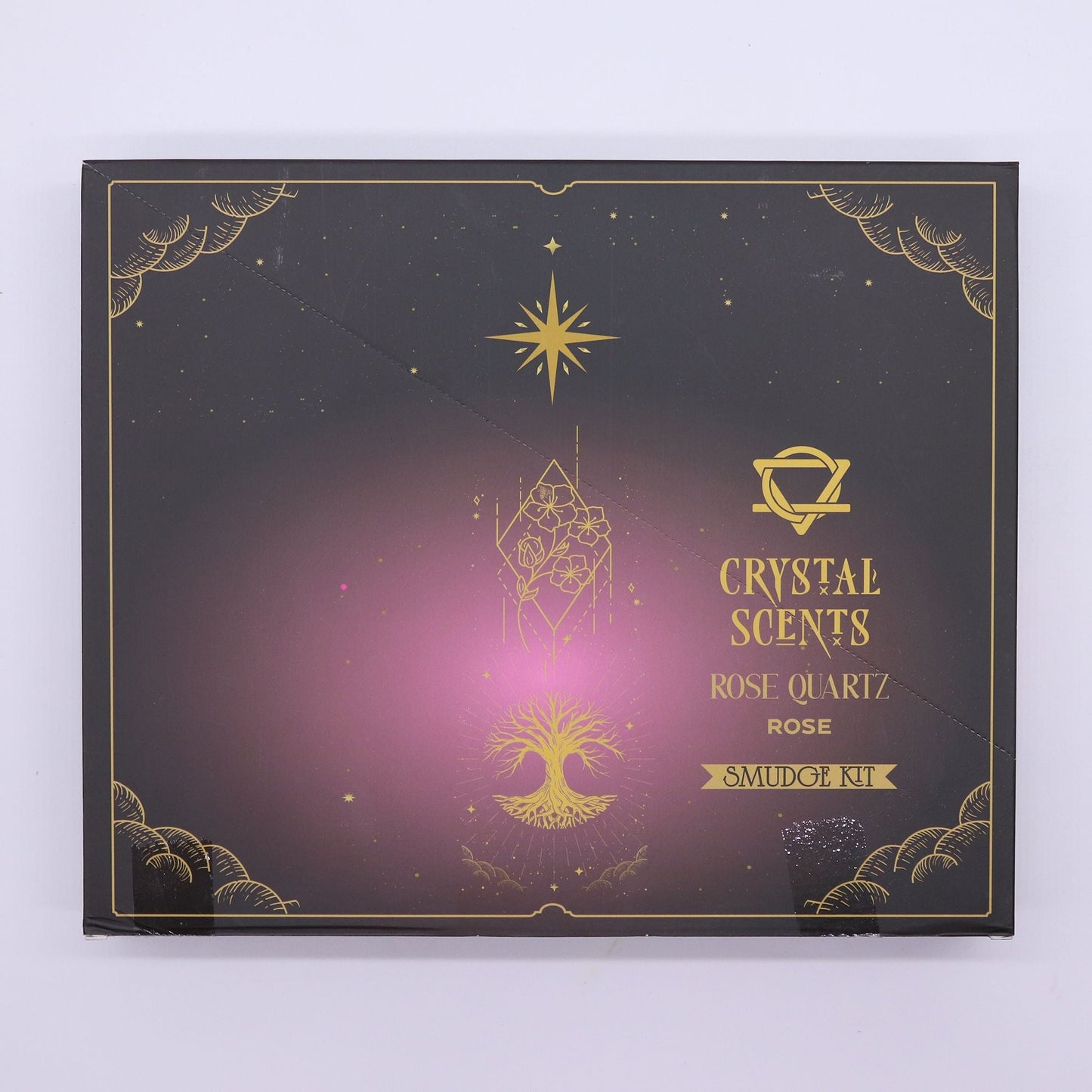 Rose Quartz Crystal Scents Smudge Incense - Rose - Luna Panther