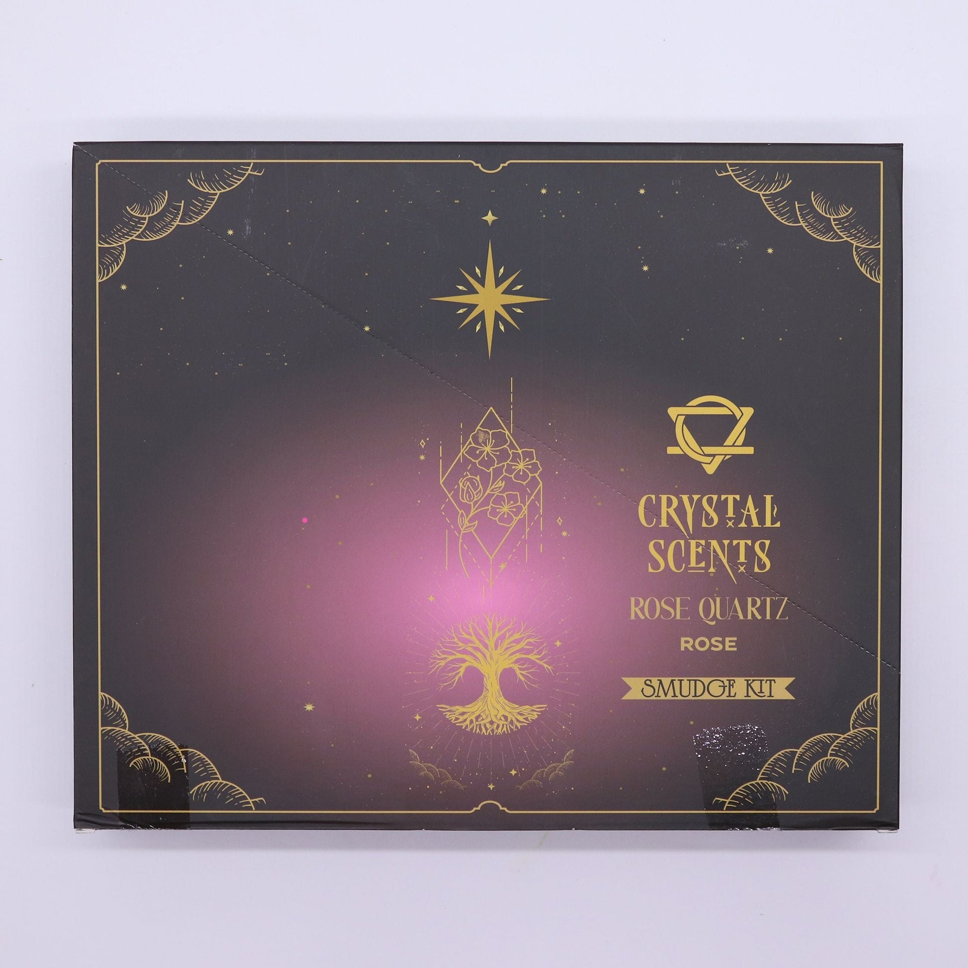 Rose Quartz Crystal Scents Smudge Incense - Rose - Luna Panther
