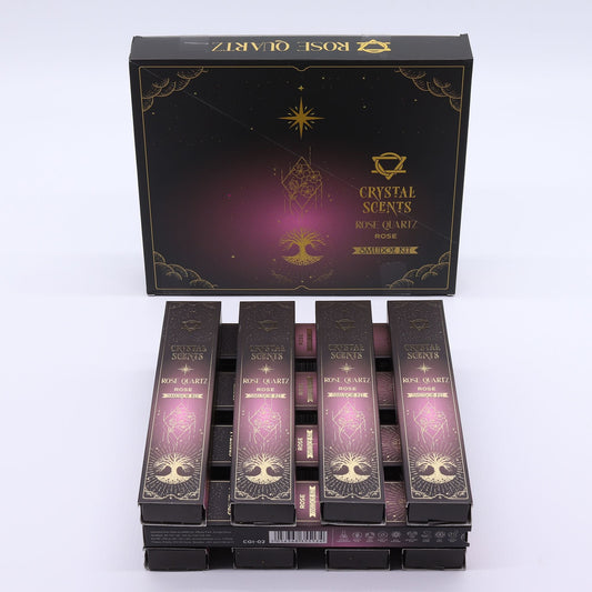 Rose Quartz Crystal Scents Smudge Incense - Rose - Luna Panther alternate view