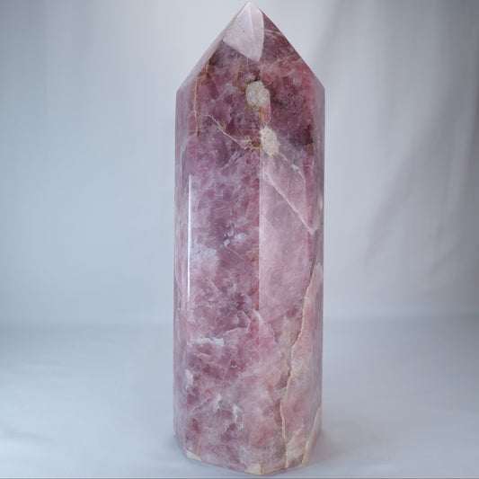 Rose Quartz Obelisk 18.4kg Collector’s Piece - Luna Panther