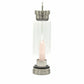 Rose Quartz Obelisk Crystal Infused Glass Water Bottle 500ml - Luna Panther