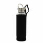 Rose Quartz Obelisk Crystal Infused Glass Water Bottle 500ml - Luna Panther