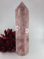 Polished Rose Quartz Point 2123g featuring soft pink tone and gentle translucence - Luna Panther
