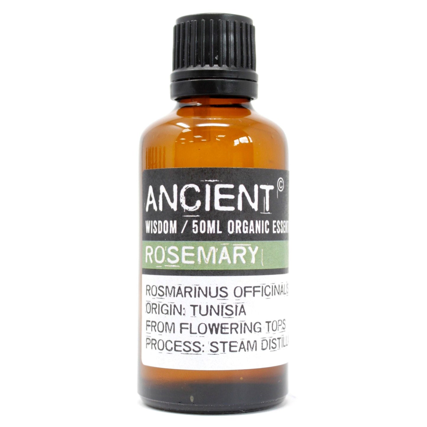 Polished Rosemary Organic Essential Oil 50ml featuring natural patterning and unique variations - Luna Panther