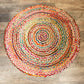 Round Jute and Recycled Cotton Rug - 120 cm - Luna Panther