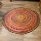 Round Jute and Recycled Cotton Rug - 150 cm - Luna Panther