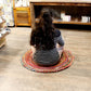 Round Jute and Recycled Cotton Rug - 90 cm - Luna Panther