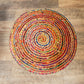 Round Jute and Recycled Cotton Rug - 90 cm - Luna Panther