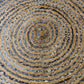 Round Jute and Recycled Denim Rug - 90 cm - Luna Panther